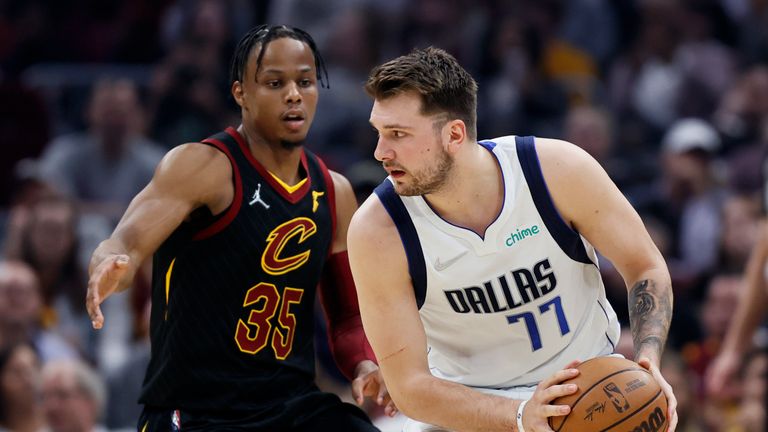 Nikola Jokic provided the behind-the-back assist for Maxi Kleber as Dallas edged further ahead of Cleveland in the opening quarter.