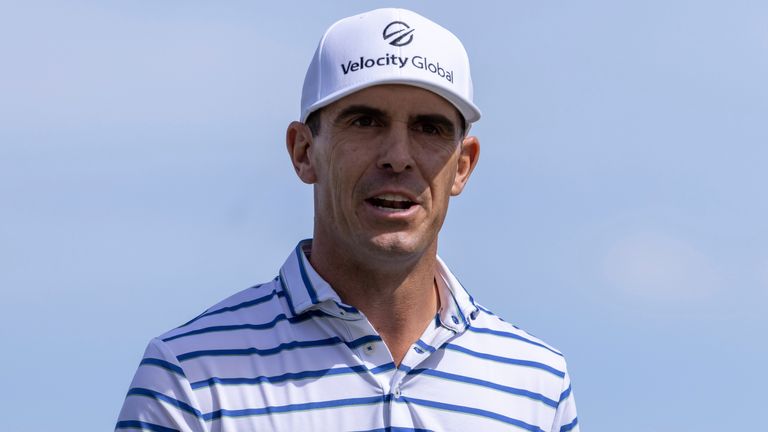 AUSTIN, TX - MARCH 23: Billy Horschel, last years winner, walking off the 15th green during the PGA - World Golf Championships-Dell Technologies Match Play on March 23, 2022, at Austin County Club in Austin, TX. (Photo by David Buono/Icon Sportswire) (Icon Sportswire via AP Images)