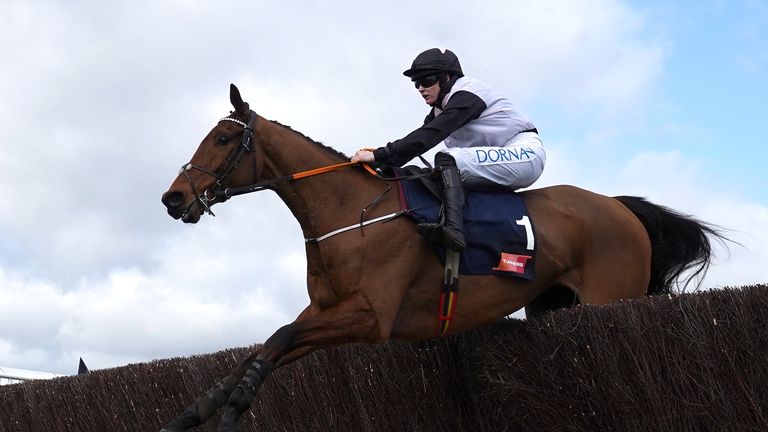 Bob Olinger and Rachael Blackmore in the Turners Novices' Chase