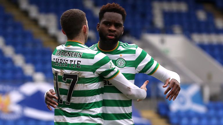 Key Celtic players Ryan Christie (left) and Odsonne Edouard (right) left in Postecoglou's early days