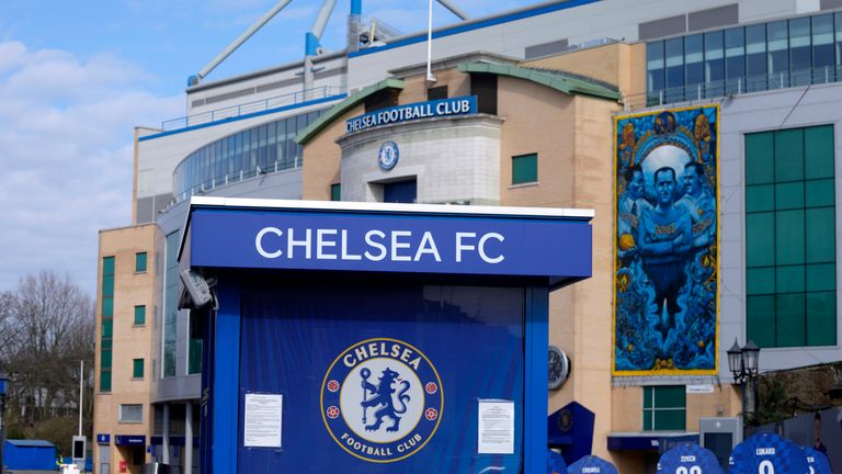 A view of Chelsea's Stamford Bridge stadium (AP)