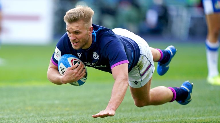 Chris Harris scored twice as Scotland picked up their second Six Nations victory of 2022 in Rome