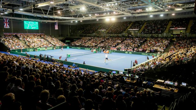 Glasgow's Emirates Arena will become the first British venue to host a Davis Cup tie since 2018