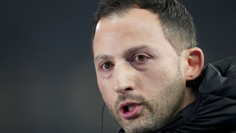 RB Leipzig head coach Domenico Tedesco