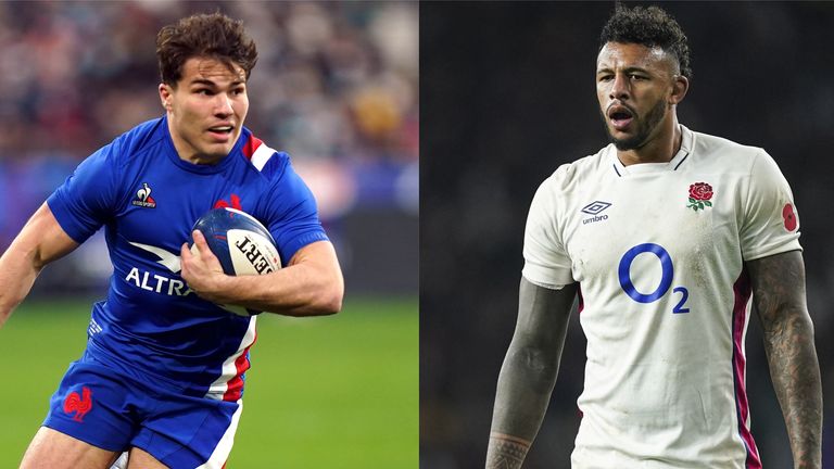 France's Antoine Dupont and England's Courtney Lawes will lead the respective sides in Paris 