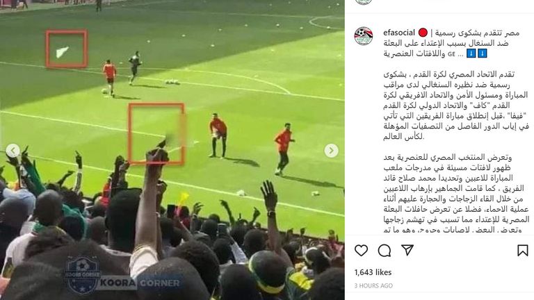 قال الاتحاد المصري لكرة القدم إن لاعبيه - وخاصة محمد صلاح - تعرضوا لإساءات عنصرية من مشجعي السنغال خلال مباراة فاصلة في كأس العالم.