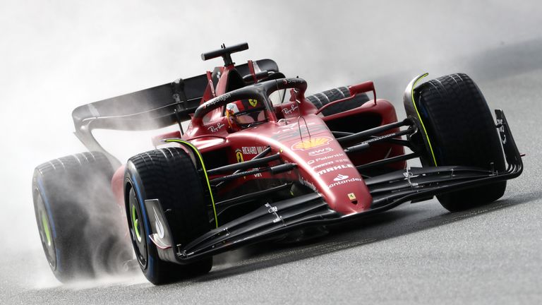 Scuderia Ferrari&#39;s Carlos Sainz Jr. during day three of pre-season testing at the Circuit de Barcelona-Catalunya, Spain. Picture date: Friday February 25, 2022.