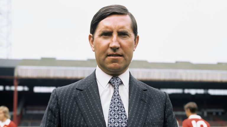 Frank O'Farrell as Manchester United manager in the 1970s