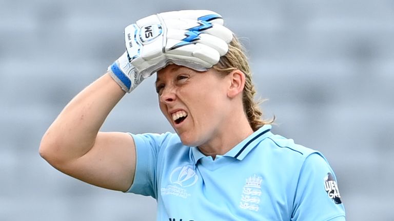 Heather Knight, England captain, Women's Cricket World Cup vs New Zealand