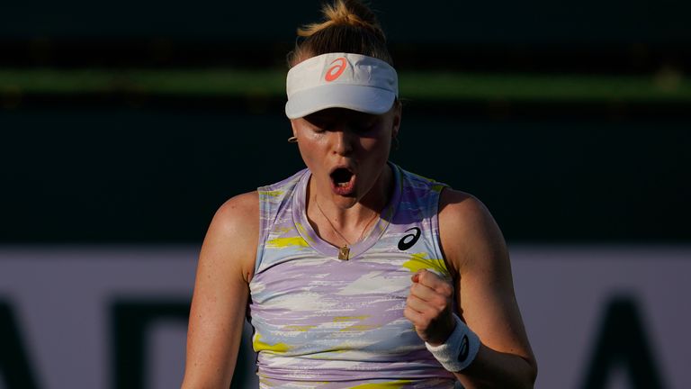 Harriet Dart is due to face Madison Keys in the next round 