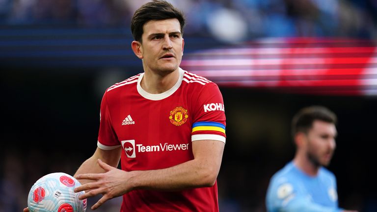 Harry Maguire a commencé dans la défense de Man Utd