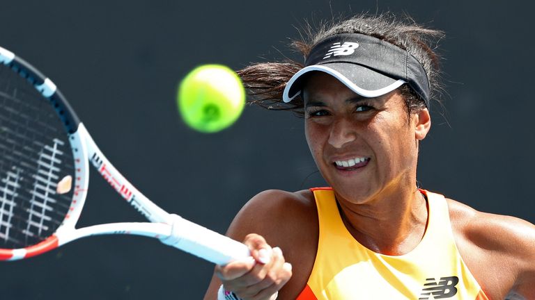 Heather Watson crashed out of the Monterrey Open