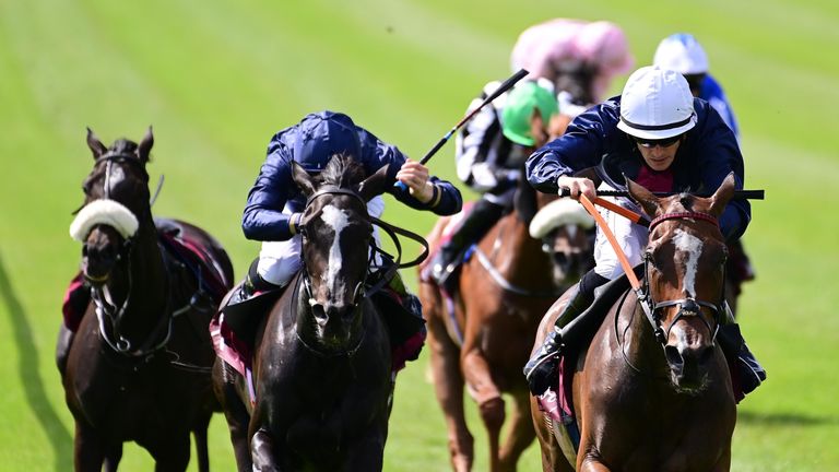Insinuendo and Billy Lee win the Group Two Kilboy Estate Stakes at the Curragh