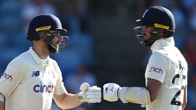 Jack Leach and Saqib Mahmood