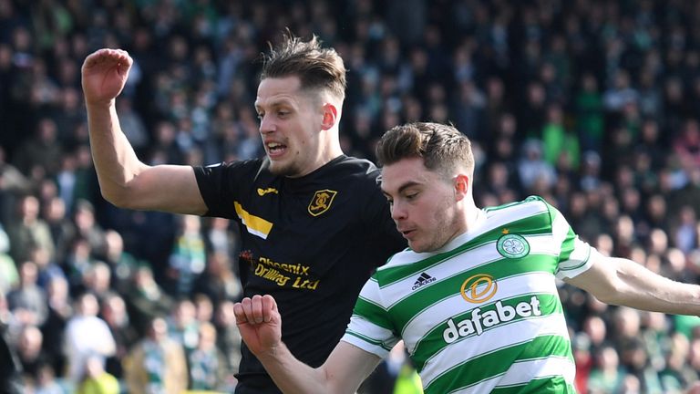 Celtic's James Forrest makes it 3-0 against Livingston