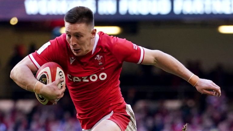 Josh Adams' crucial late try look to have given Wales the victory 