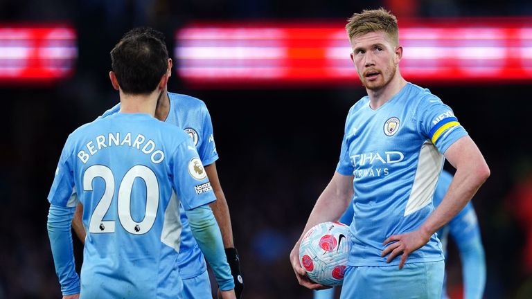 Manchester City 4-1 Man Utd: Player ratings as Kevin De Bruyne produces  another masterclass but Aaron Wan-Bissaka struggles | Football News | Sky  Sports