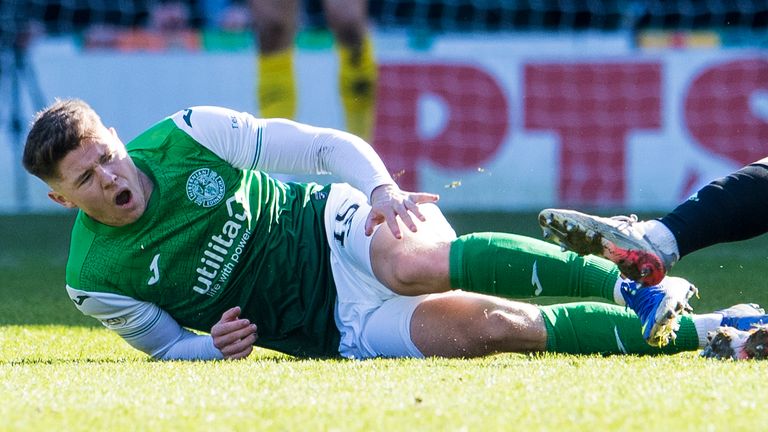 Nisbet was injured in a challenge with Celtic defender Carl Starfelt