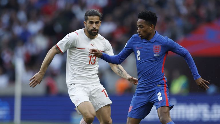 Kyle Walker-Peters sobre el debut de Inglaterra contra Suiza