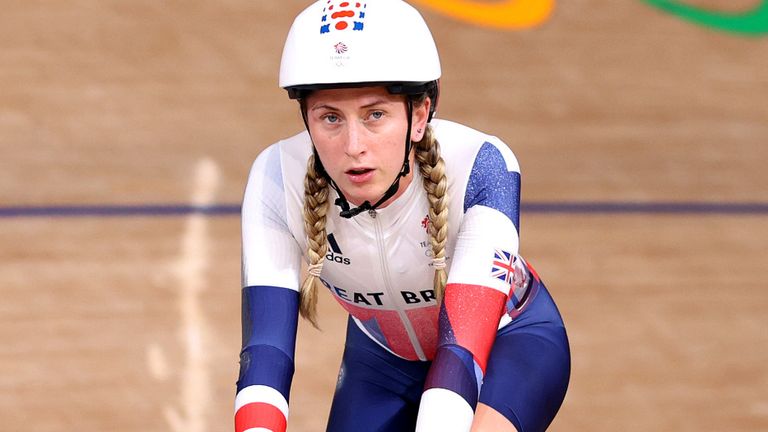 Bridges was due to race five-time Olympic cycling champion Dame Laura Kenny (pictured) at Saturday's event