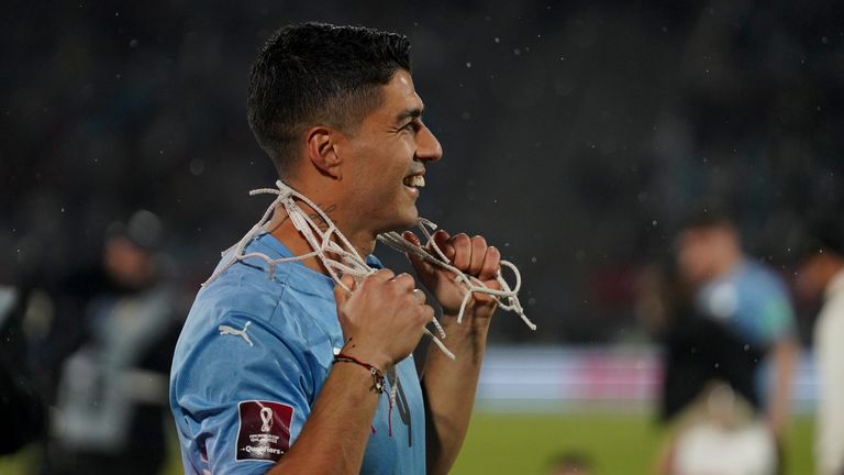 Uruguay's Luis Suarez is heading to another World Cup                                                                                                               