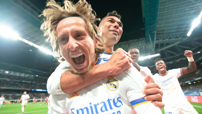 Luka Modric put Real Madrid ahead for the first time against Real Sociedad