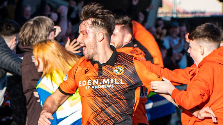 Dundee United's Marc McNulty celebrates his winner