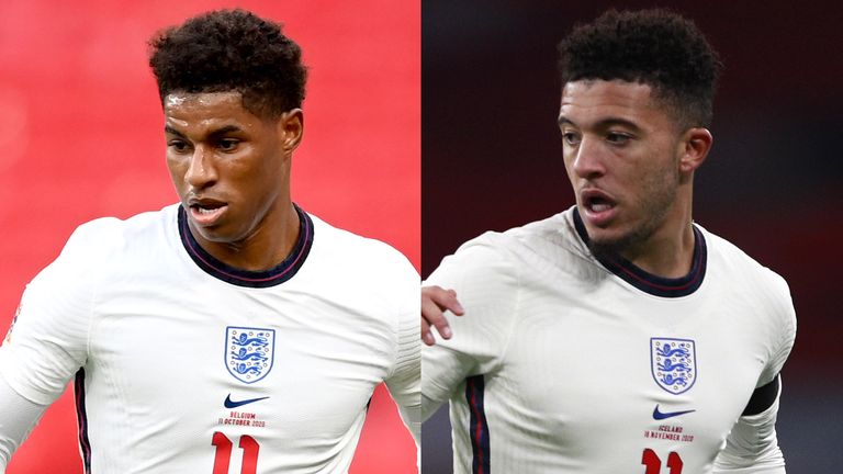 Marcus Rashford Jadon Sancho England 