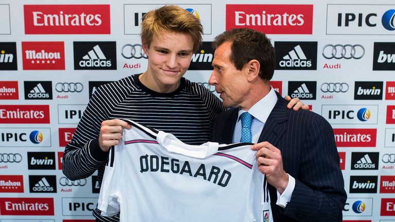 Martin Odegaard was unveiled by Real Madrid in January 2015