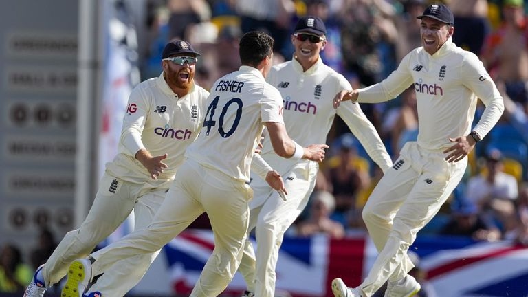 Matthew Fisher dismissed West Indies opener John Campbell with his second ball in Test cricket