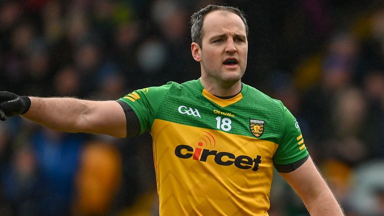 13 March 2022; Michael Murphy of Donegal during the Allianz Football League Division 1 match between Donegal and Monaghan at MacCumhaill Park in Ballybofey, Donegal. Photo by Ramsey Cardy/Sportsfile