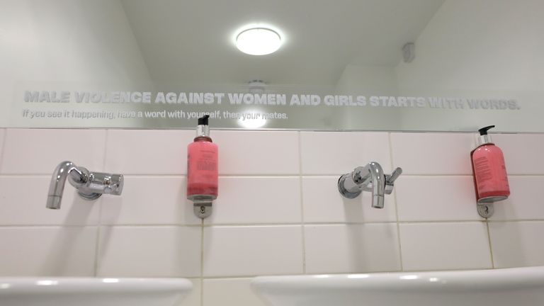 Chelsea, Crystal Palace, Arsenal and West Ham as well as rugby giants Harlequins and Saracens will install the campaign's message on mirrors in the men’s bathrooms in their stadiums