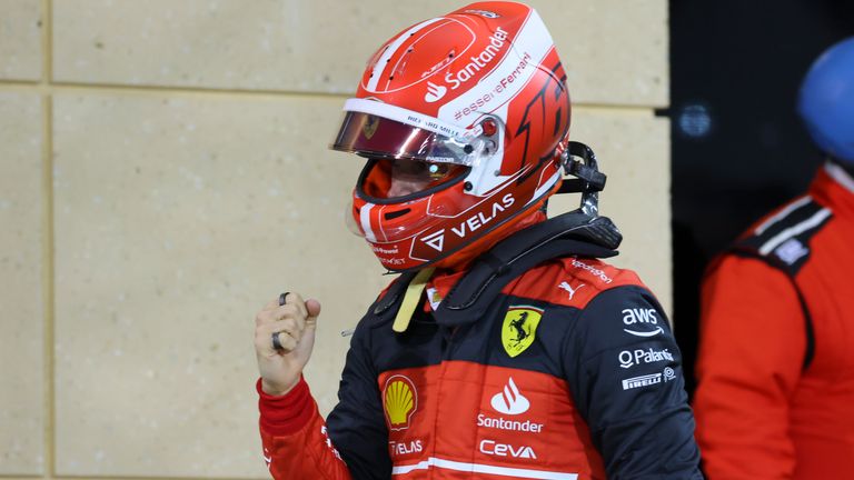 Ferrari&#39;s Charles Leclerc took pole ahead of Red Bull&#39;s Max Verstappen for the season-opening Bahrain Grand Prix.
