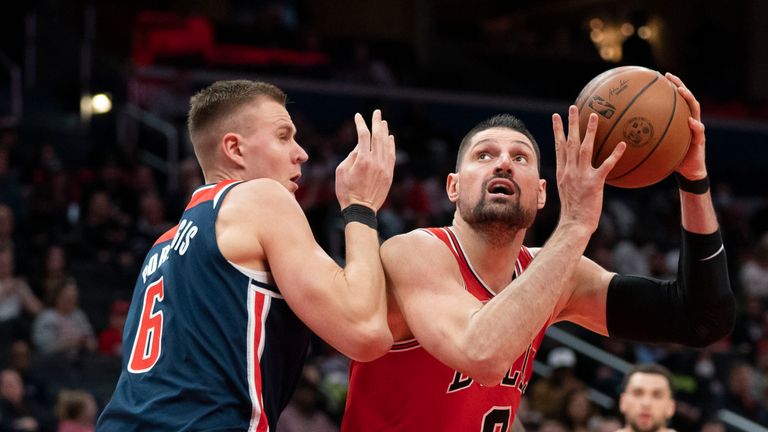 Highlights of the clash between the Chicago Bulls and the Washington Wizards  in Week 24 of the NBA.