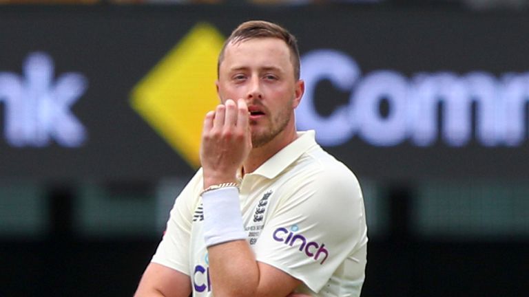 Ollie Robinson jugó por última vez para Inglaterra en la quinta Prueba de su paliza 4-0 Ashes en Australia