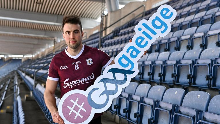 2 March 2022; GAA Ambasadóir na Gaeilge and Galway and St James' footballer Paul Conroy at the GAA Ambasadóir na Gaeilge launch at Croke Park in Dublin. Photo by Piaras .. M..dheach/Sportsfile 