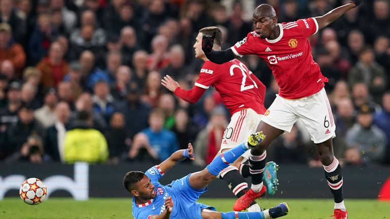 Paul Pogba was a second half sub for Man Utd vs Atletico Madrid on Tuesday night