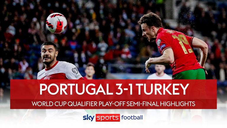 Resumen del partido de clasificación para la Copa del Mundo entre Portugal y Turquía.