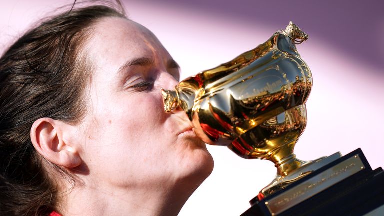 Rachael Blackmore after winning the Cheltenham Gold Cup on A Plus Tard