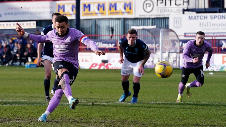 James Tavernier doubled Rangers' lead from the spot