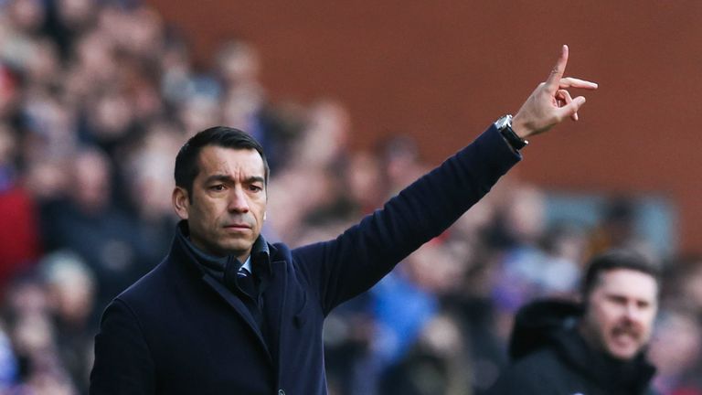 Rangers Manager Giovanni van Bronckhorst is demanding more from his players 