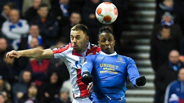 Joe Aribo is a doubt for the trip to Dundee after an injury against Red Star Belgrade