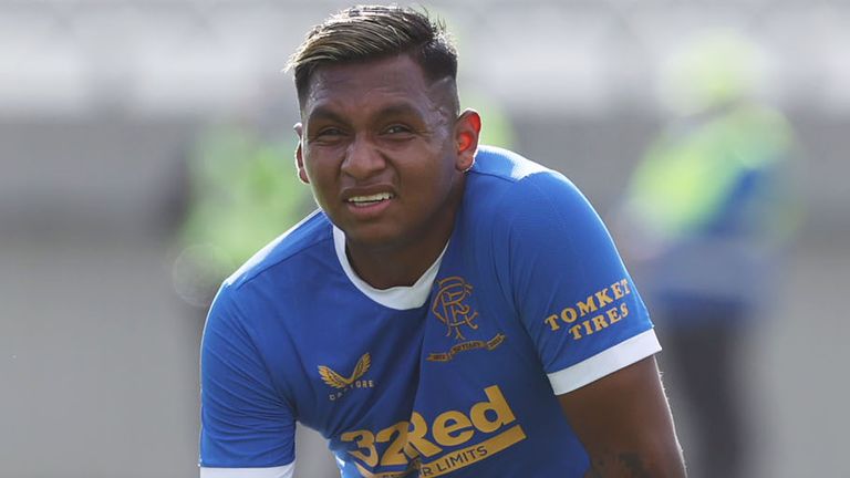 Rangers' Alfredo Morelos left international duty early with a thigh injury
