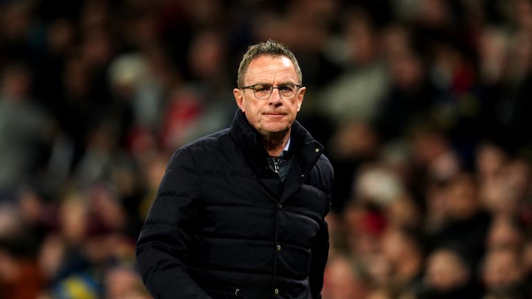 Manchester United manager Ralf Rangnick during the UEFA Champions League round of sixteen second leg match at Old Trafford, Manchester. Picture date: Tuesday March 15, 2022.