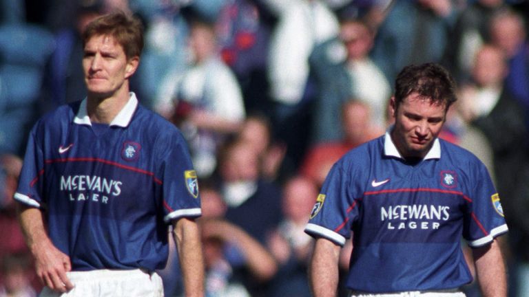 Richard Gough and Ally McCoist failed to clinch 10-in-a-row with Rangers
