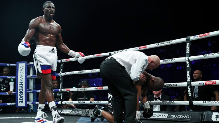 Richard Riakporhe knocked out Deion Jumah in the eighth round