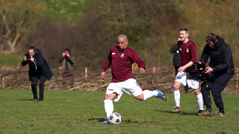 Carlos got himself on the scoresheet from the penalty spot in Bull in the Barne United&#39;s 4-3 defeat