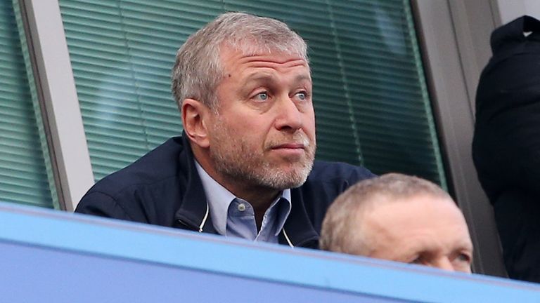 Chelsea&#39;s Roman Abramovich looks on during the Premier League match at Stamford Bridge in 2016 (Pic: David Klein/Sportimage)