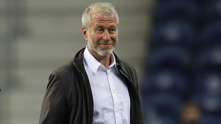 Roman Abramovich on the pitch following his teams win during the 2021 Champions League final (Pic: David Klein / CSM via ZUMA Wire)