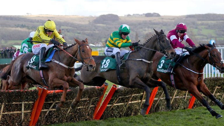 Saint Roi on his way to winning the 2020 County Hurdle at Cheltenham